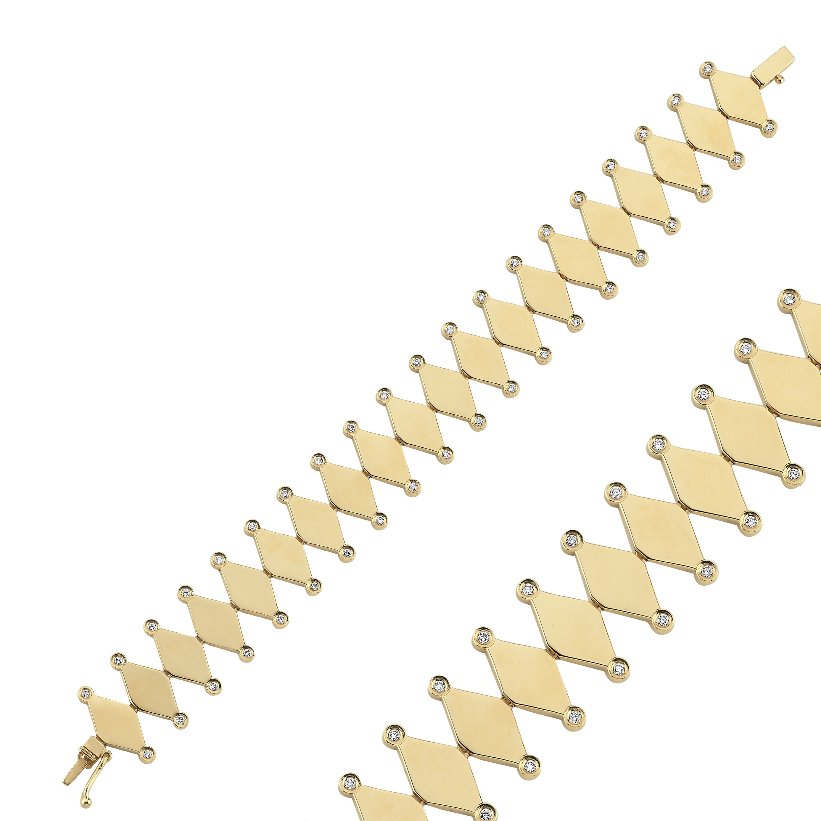 Üçgen Şekilli, Pırlanta Detaylı Bileklik