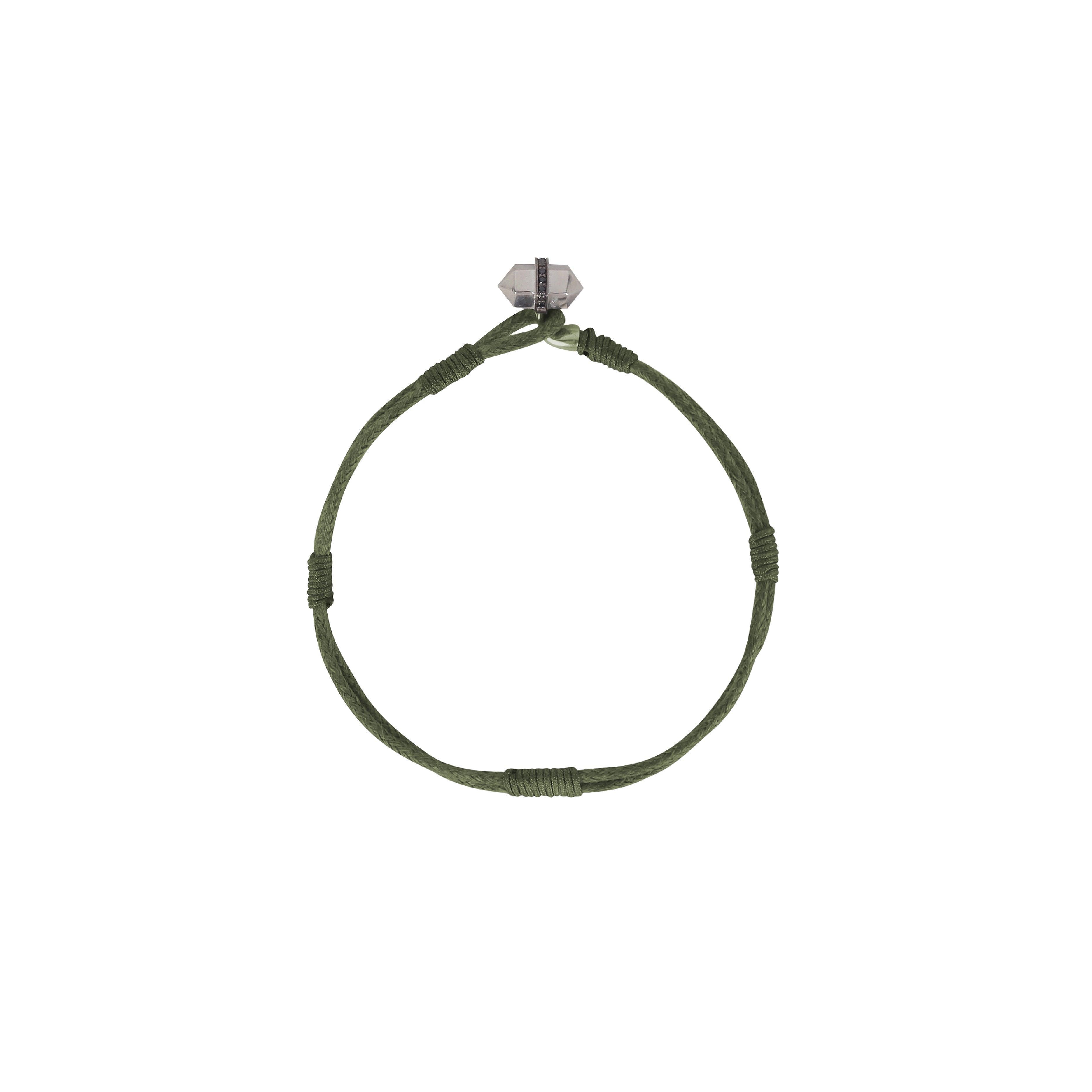 Bulletproof One Shot Haki İp Detaylı Bileklik