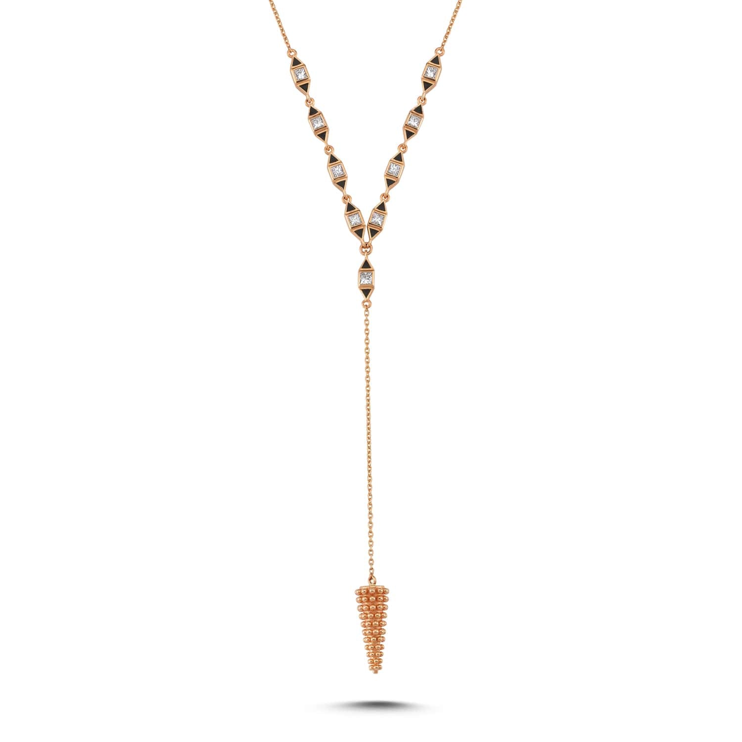 Prizma Detaylı Kolye