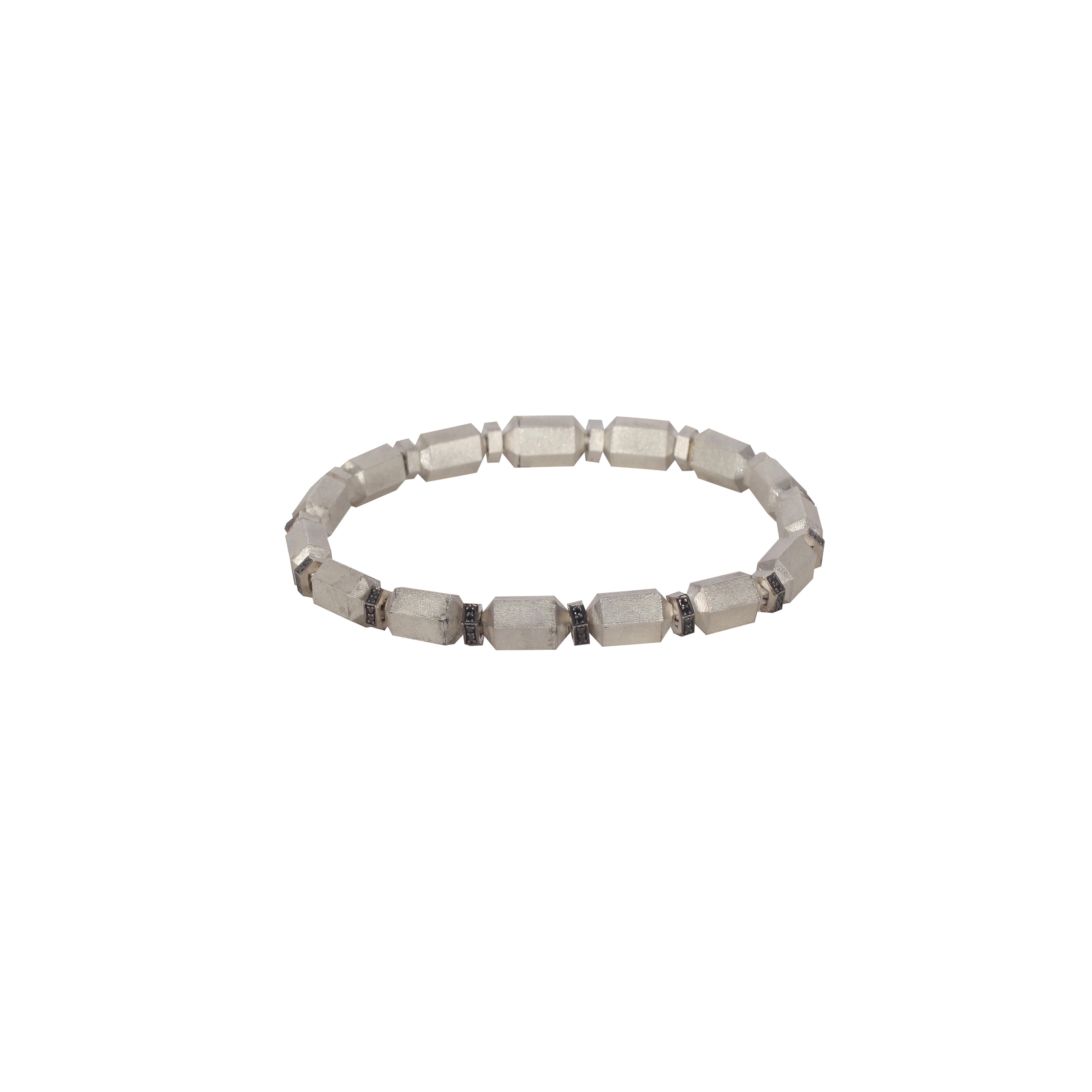 Bullet Circle Gümüş Bileklik