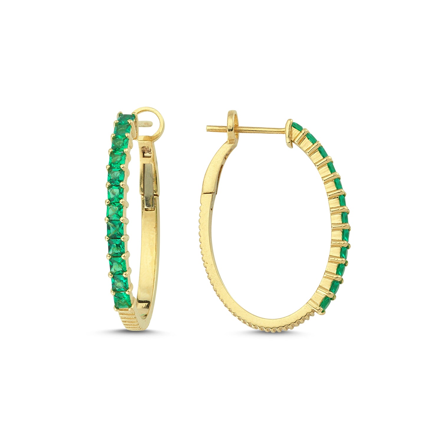 Tsavorite Halka Küpe