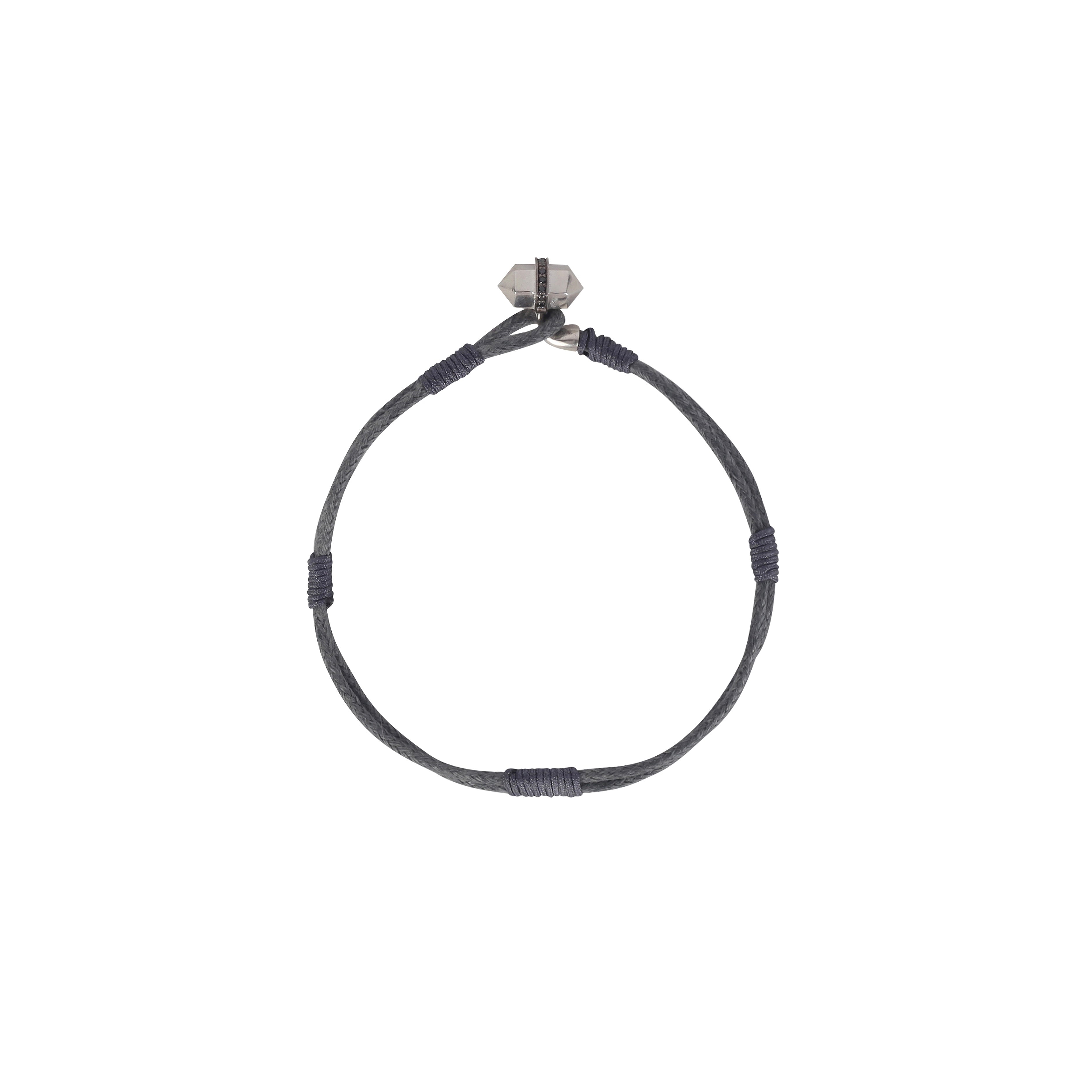 Bulletproof One Shot Gri İp Detaylı Bileklik