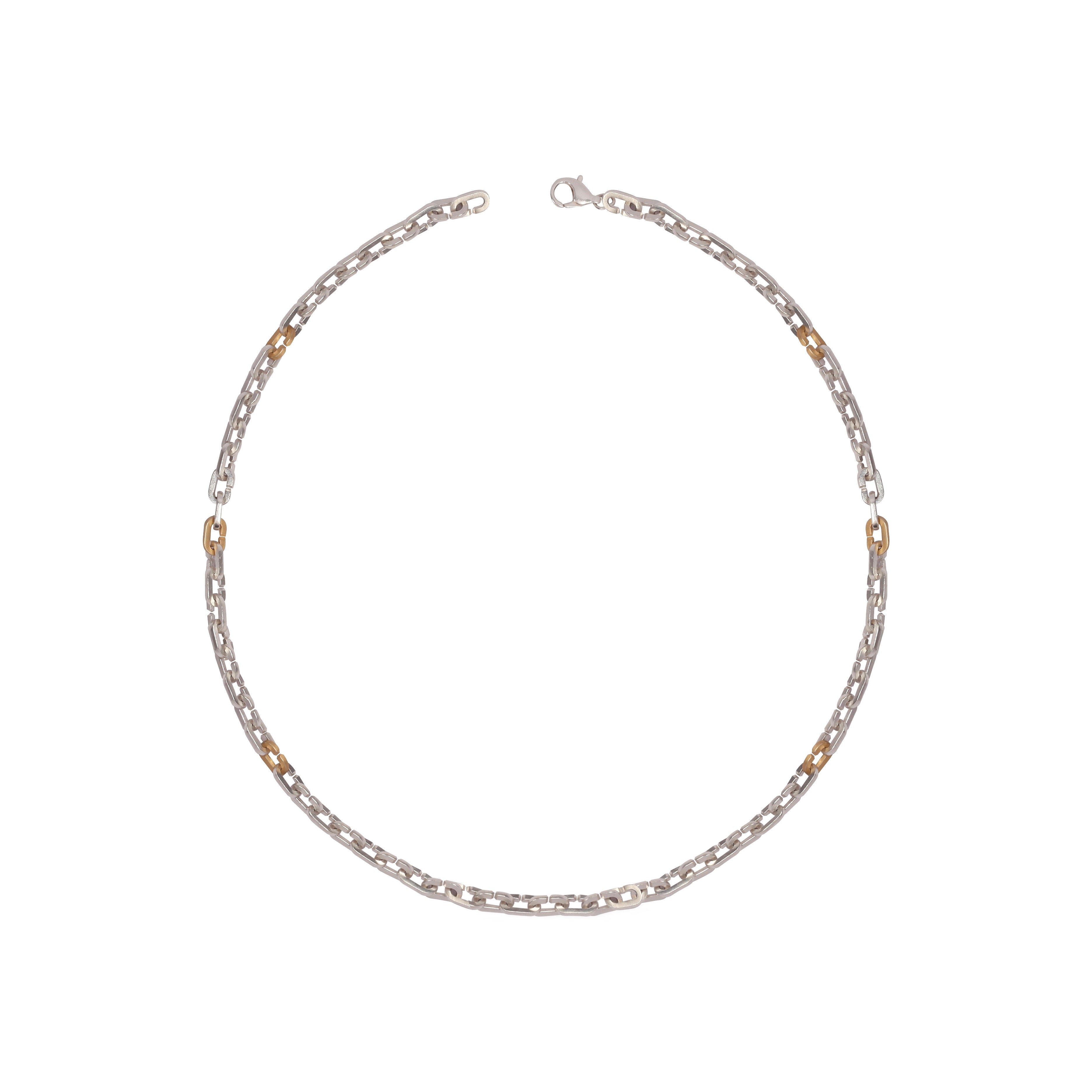 Route 66 Gold Detaylı Zincir Kolye