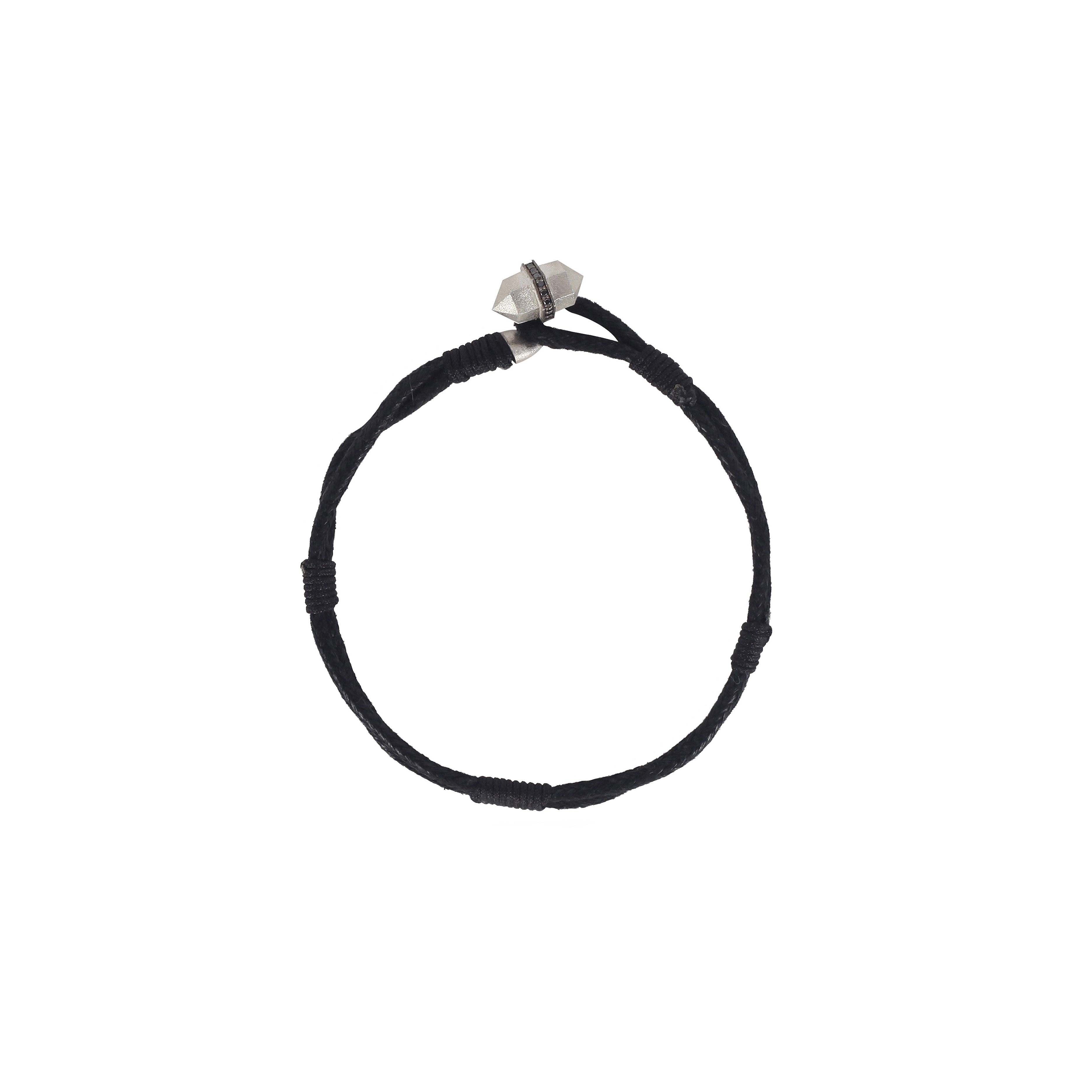 Bulletproof One Shot Siyah İp Detaylı Bileklik
