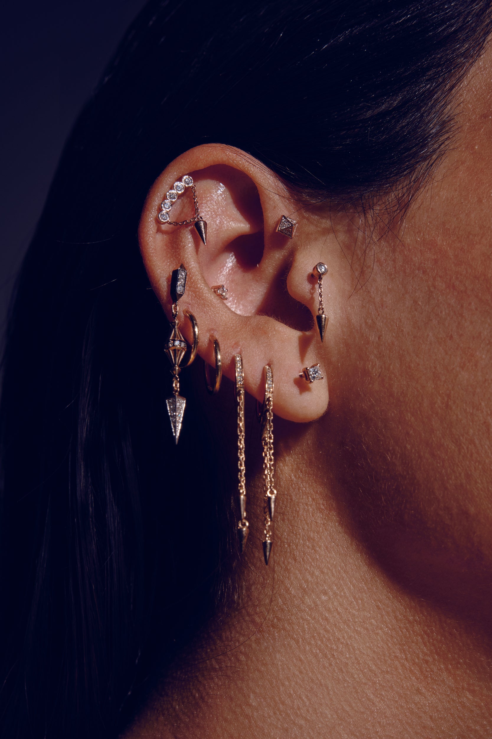 Chain and Cone Piercing